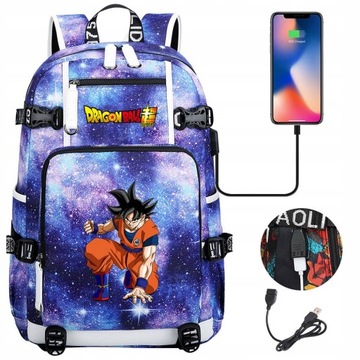 Школьный рюкзак Dragon Ball с несколькими отделениями, разноцветный