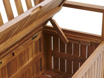 ДЕРЕВЯННАЯ САДОВАЯ СКАМЬЯ С КОНТЕЙНЕРОМ ДЛЯ ХРАНЕНИЯ