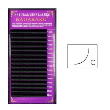 Rzęsy Nagaraku C, 0,1, 9 mm