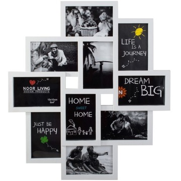 RAMKA 3D NA ZDJĘCIA FOTO MULTI RAMKI 10 ZDJĘĆ DUŻA FOTOGRAFIE OBRAZKI