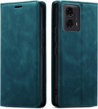 МАГНИТНЫЙ КОЖАНЫЙ ЧЕХОЛ ДЛЯ MOTOROLA MOTO G24 | G24 СИЛА | G04 +СТЕКЛО