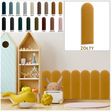 Мягкие панели Velour FENCE 20x60 Цвет ЖЕЛТЫЙ ВЕЛОР Мягкие ограждения