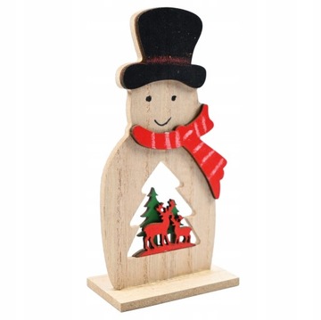 BAŁWAN MIKOŁAJ FIGURKA ŚWIĄTECZNA DREWNIANA DEKORACJA RÓŻNE WZORY