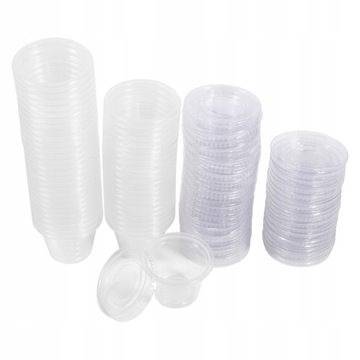 50 szt. Jednorazowych plastikowych pojemników z