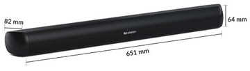Звуковая панель SHARP HT-SB107 2.0, 90 Вт, Bluetooth