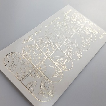 NAKLEJKI NA PAZNOKCIE LUCKY ROSE FOIL GOLD-16