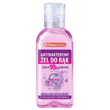 ŻEL ANTYBAKTERYJNY do RĄK 50ml z Wit.E i KOLAGENEM