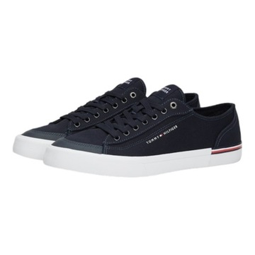 TOMMY HILFIGER BUTY MĘSKIE CORPORATE VULC CANVAS GRANATOWE r.43