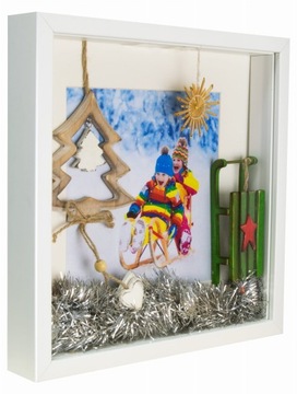 КОРОБКА 3D рамка 30х30 см глубокий белый производитель