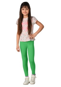 Legginsy dziecięce GETRY bawełniane ZIELONY D1 116