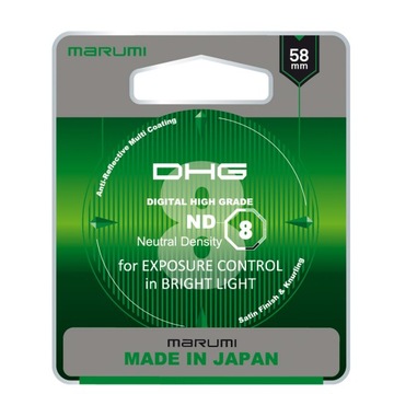 FILTR szary DHG ND8 MARUMI 58 mm JAPAN| oprawa typu Slim