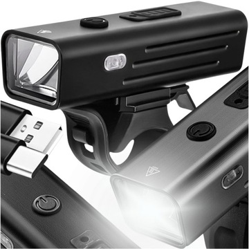 Передний фонарь для велосипеда Передний фонарь с отражателем USB для светодиодного руля