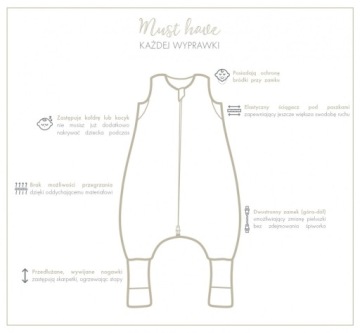 BabySteps Śpiworek z nogawkami do spania dzieci S