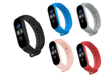 ZESTAW 5x OPASKA PASEK XIAOMI MI BAND 3 4 OPASKA MIBAND ZAMIENNA KOLORY