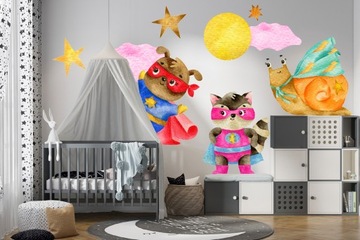 наклейки стикер стены для детей герой 240