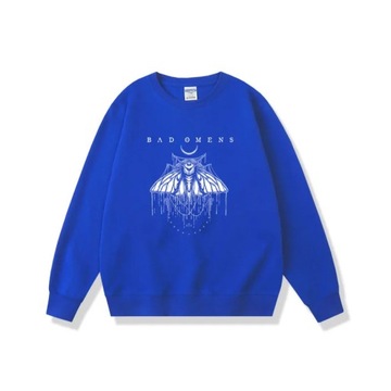 Bad Omens Print Sweatshirt Funny Moth Graphic Pull