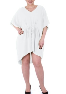 Sukienka tunika MARY 08 / 48/50/52 3xl / 4xl biały