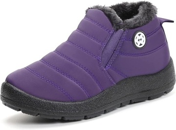 Buty zimowe dziecięce Gaatpot, fioletowe, 27,5