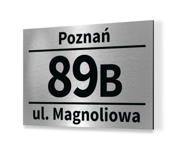 Tabliczka tablica ADRESOWA ALU. 1 Nr domu 20x30