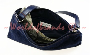 TOPSHOP Маленькая коробочка-клатч JEANS Джинсы DENIM СИНИЙ Ретро