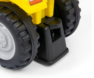 Трактор New Holland T7 с прицепом, желтый