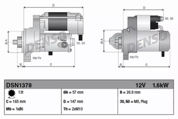 DENSO STARTÉR MOTORU DSN1378
