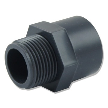 ZŁĄCZKA PVC 40mm GWINT ZEWNĘTRZNY 1,1/4