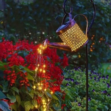 СОЛНЕЧНАЯ САДОВАЯ ЛАМПА СВЕТОДИОДНАЯ ЛЕЙКА С ДАТЧИКОМ СУМЕРКИ ДЕКОРАЦИЯ XXL