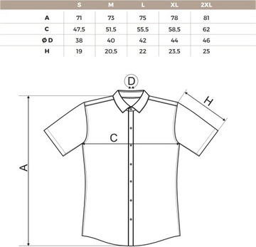 MALFINI FLASH 260 koszula męska krótki rękaw XL