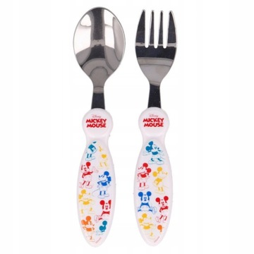 sztućce metalowe MYSZKA MICKEY MIKI łyżka widelec