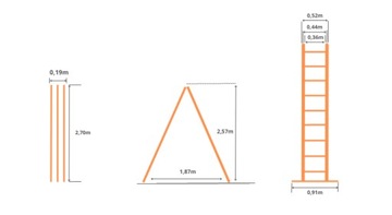 ЛЕСТНИЦА АЛУ МНОГОФУНКЦИОНАЛЬНАЯ ЛЕСТНИЦА 3X9 DRABEX PROF