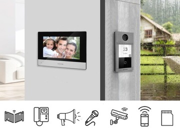 Wideodomofon Hikvision DS-KIS604-S-W Furtka Brama