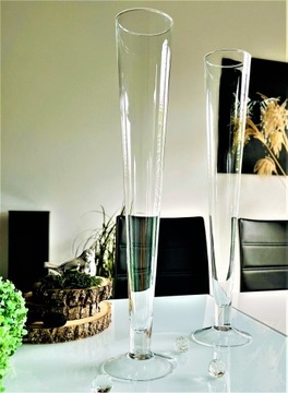 Стеклянная коническая ваза Pilsner Martini H60 D10