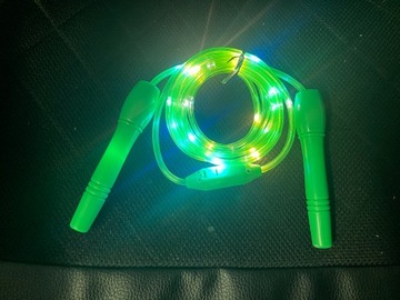 Светодиодная скакалка со светодиодной подсветкой, 3 режима, 2,5 м