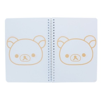 Блокнот с плюшевым мишкой RILAKKUMA, 60 листов, чистый, в линейку.