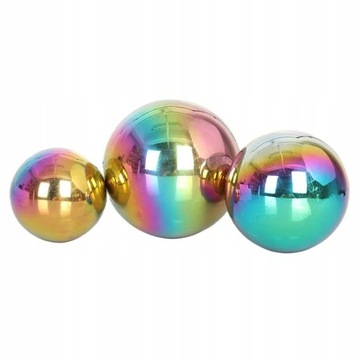 Metalowe wykończenia Ozdoby Globe Mirror 3 szt