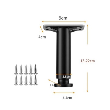Центральная планка кровати Опорная ножка из холоднокатаной стали 20 см.