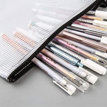 10 шт. сетчатые сумки на молнии, пластиковые пакеты для документов