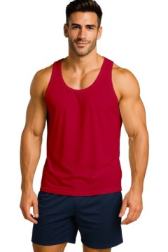 KOSZULKA MĘSKA TANK-TOP NA RAMIĄCZKACH TRENING SIŁOWNIĘ SPORT BOKSERKA L