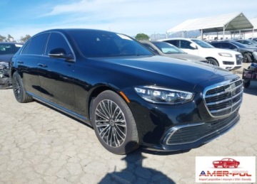 Mercedes Klasa S W223/V223 Sedan 3.0 450 MHEV 367KM 2024 Mercedes-Benz Klasa S 2024r., S 580e 4matic, 3L, od ubezpieczalni 3.0 367KM
