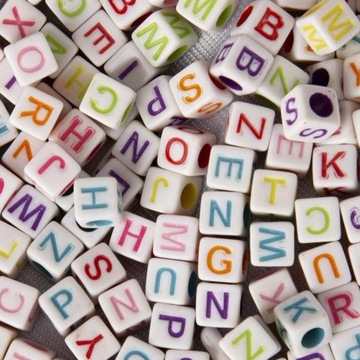 Набор букв для изготовления браслетов 1200 шт.