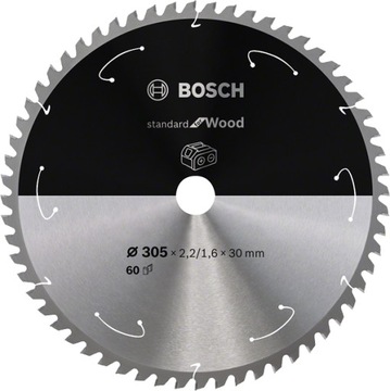 BOSCH OSTRZE DO PIŁY STANDARD FOR WOOD 305x2,2 T60