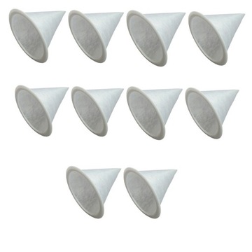 10 конусных фильтров для круглого диффузора 125 мм