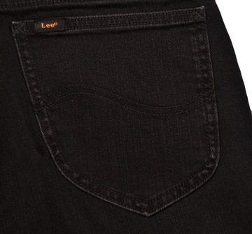 LEE spodnie TAPERED regular BLACK jeans RIDER _ W28 L32