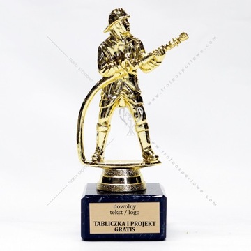 statuetka STRAŻAK PSP, OSP 16cm + grawerka GRATIS