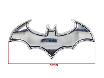 EMBLEMAT ZNACZEK BATMAN SREBRNY