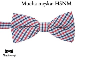 Szelki do spodni w paski i muszka męska do koszuli