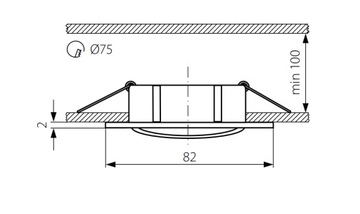 OPRAWA SUFITOWA VIDI CTC-5515-C CHROM KANLUX