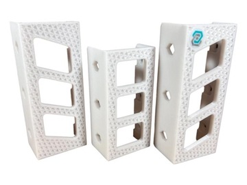 Держатель для ноутбука, блокнот под стол 25 мм DELOSPRO WHITE