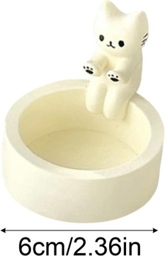 Подсвечник в форме кота, мультяшный, котенок греет лапки,